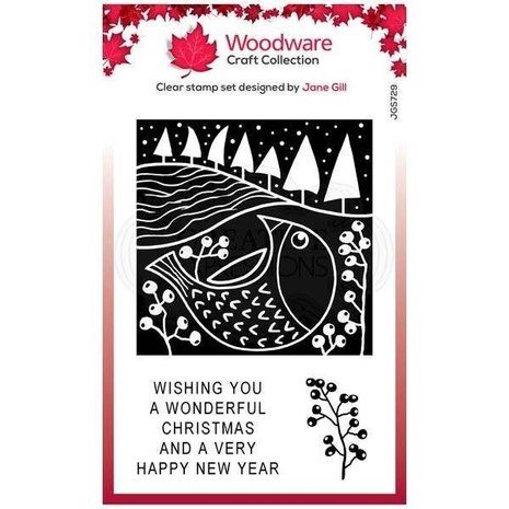 Woodware Singles Chubby Robin Clear Stamp Set (FRS829) Woodware Singles Chubby Robin Clear Stamp Set (FRS829)