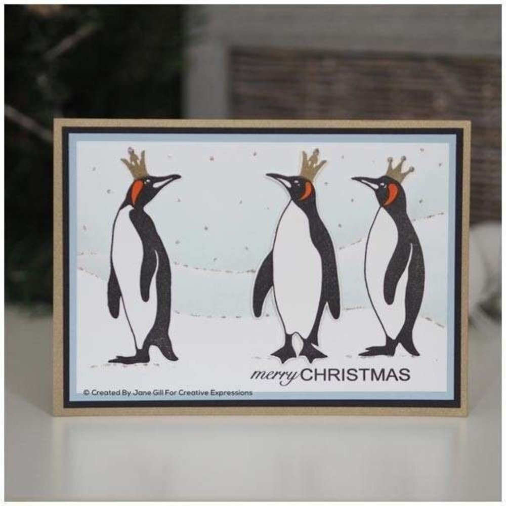 Woodware Singles King Penguins Clear Stamp Set (FRS830)