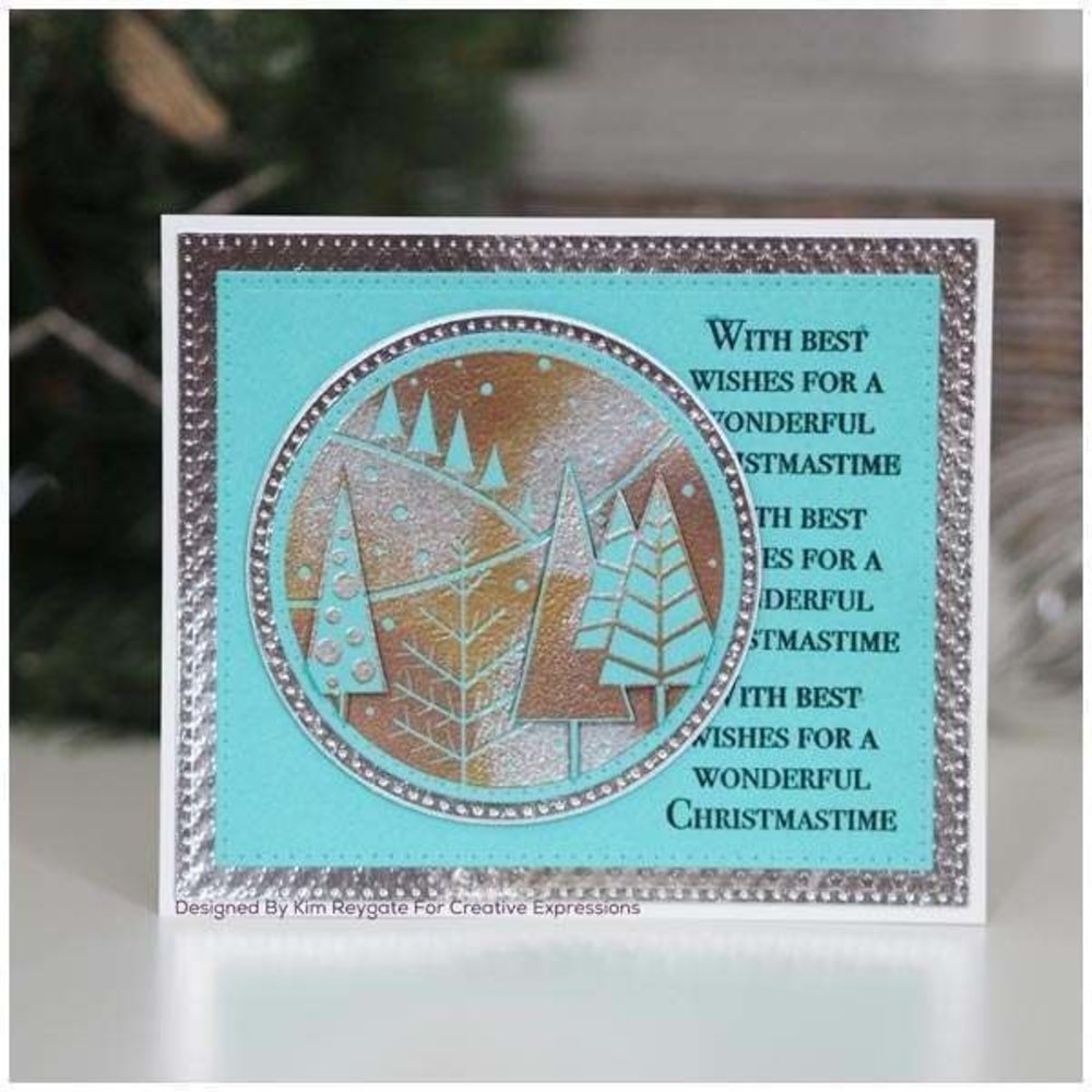 Woodware Singles Festive Circle Clear Stamp Set (FRS735)