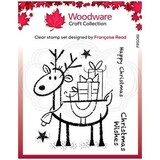 Woodware Singles Rudolp Pressies Clear Stamp Set (FRS081)