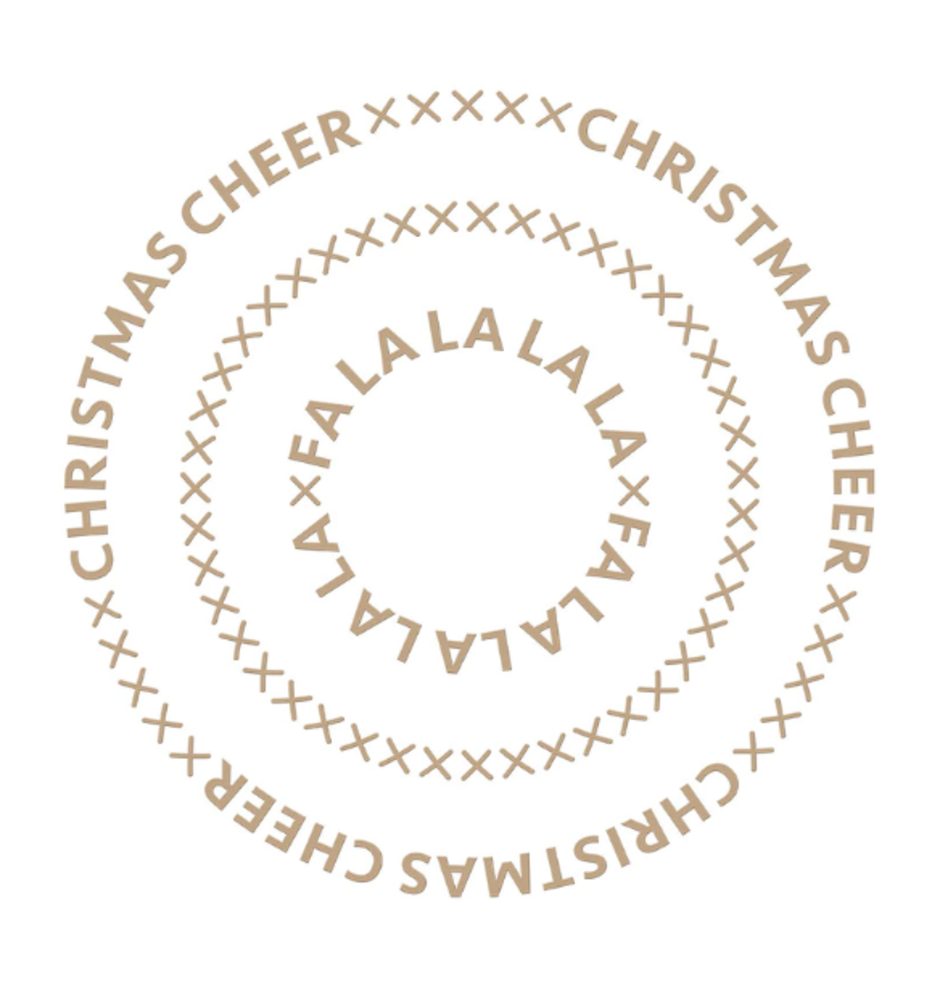 Spellbinders Christmas Essential Glimmer Circles Glimmer Hot Foil Plates (GLP-180)