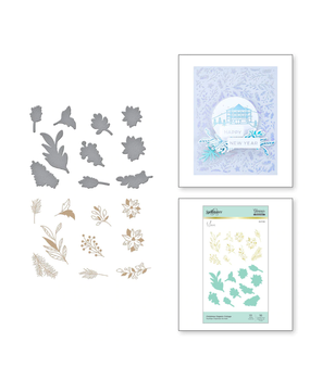 Spellbinders Christmas Organic Foliage Glimmer Hot Foil Plates & Dies (GLP-184) Spellbinders Christmas Organic Foliage Glimmer Hot Foil Plates & Dies (GLP-184)