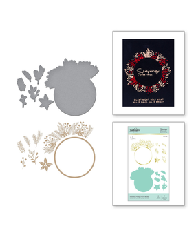 Spellbinders Christmas Foliage Circle Border Glimmer Hot Foil Plates & Dies (GLP-188) Spellbinders Christmas Foliage Circle Border Glimmer Hot Foil Plates & Dies (GLP-188)