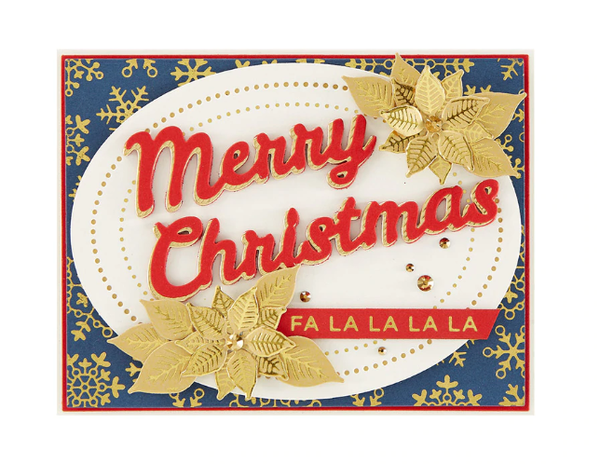Spellbinders Glimmer Poinsettia Glimmer Hot Foil Plates & Dies (GLP-196) Spellbinders Glimmer Poinsettia Glimmer Hot Foil Plates & Dies (GLP-196)