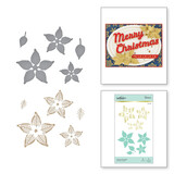 Spellbinders Glimmer Poinsettia Glimmer Hot Foil Plates & Dies (GLP-196)