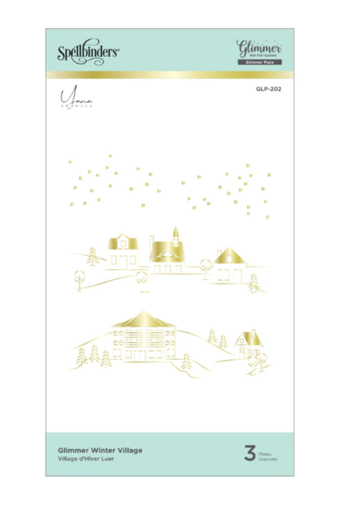 Spellbinders Glimmer Winter Village Glimmer Hot Foil Plates (GLP-202) Spellbinders Glimmer Winter Village Glimmer Hot Foil Plates (GLP-202)