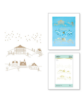 Spellbinders Glimmer Winter Village Glimmer Hot Foil Plates (GLP-202) Spellbinders Glimmer Winter Village Glimmer Hot Foil Plates (GLP-202)