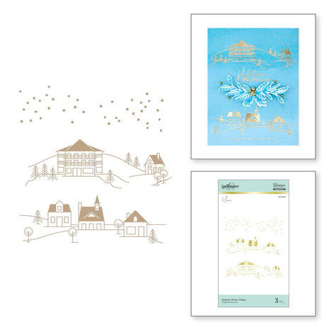 Spellbinders Glimmer Winter Village Glimmer Hot Foil Plates (GLP-202) Spellbinders Glimmer Winter Village Glimmer Hot Foil Plates (GLP-202)