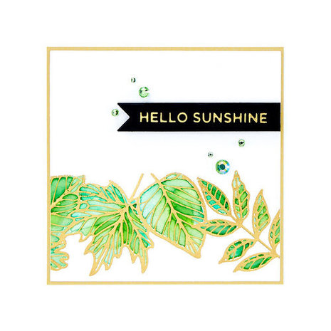 Spellbinders Autumn Leaf Border Glimmer Hot Foil Plate (GLP-206) Spellbinders Autumn Leaf Border Glimmer Hot Foil Plate (GLP-206)