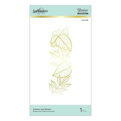 Spellbinders Autumn Leaf Border Glimmer Hot Foil Plate (GLP-206) Spellbinders Autumn Leaf Border Glimmer Hot Foil Plate (GLP-206)
