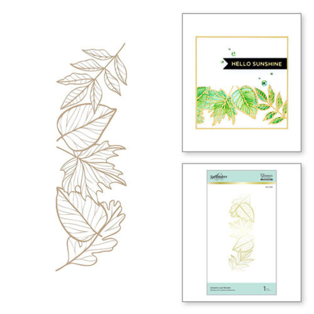 Spellbinders Autumn Leaf Border Glimmer Hot Foil Plate (GLP-206) Spellbinders Autumn Leaf Border Glimmer Hot Foil Plate (GLP-206)