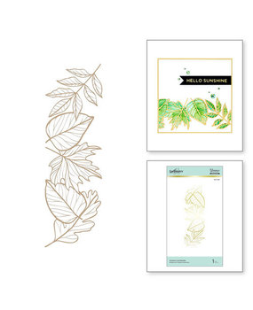 Spellbinders Autumn Leaf Border Glimmer Hot Foil Plate (GLP-206) Spellbinders Autumn Leaf Border Glimmer Hot Foil Plate (GLP-206)