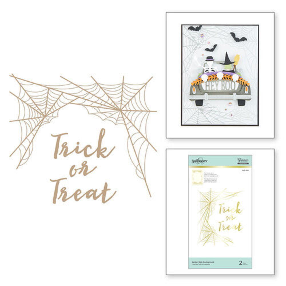 Spellbinders Spider Web Background Glimmer Hot Foil Plates (GLP-208)