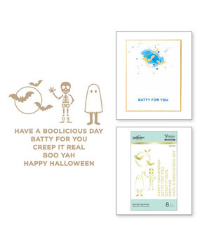 Spellbinders Spooky Greetings Glimmer Hot Foil Plates (GLP-210) Spellbinders Spooky Greetings Glimmer Hot Foil Plates (GLP-210)