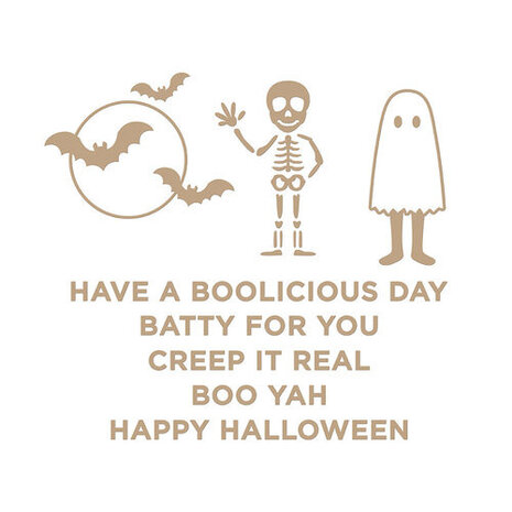 Spellbinders Spooky Greetings Glimmer Hot Foil Plates (GLP-210)