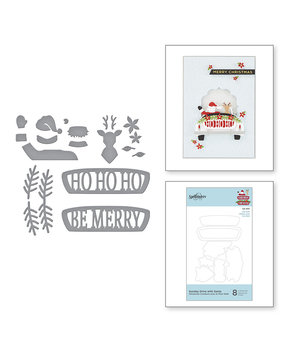 Spellbinders Snijmal Die-Lites Sunday Drive with Santa Etched Dies (S3-401)