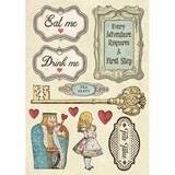 Stamperia Colored Wooden Shapes A5 Drink Me (KLSP076)*