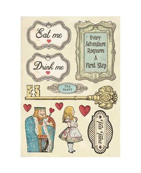 Stamperia Colored Wooden Shapes A5 Drink Me (KLSP076)* Stamperia Colored Wooden Shapes A5 Drink Me (KLSP076)*