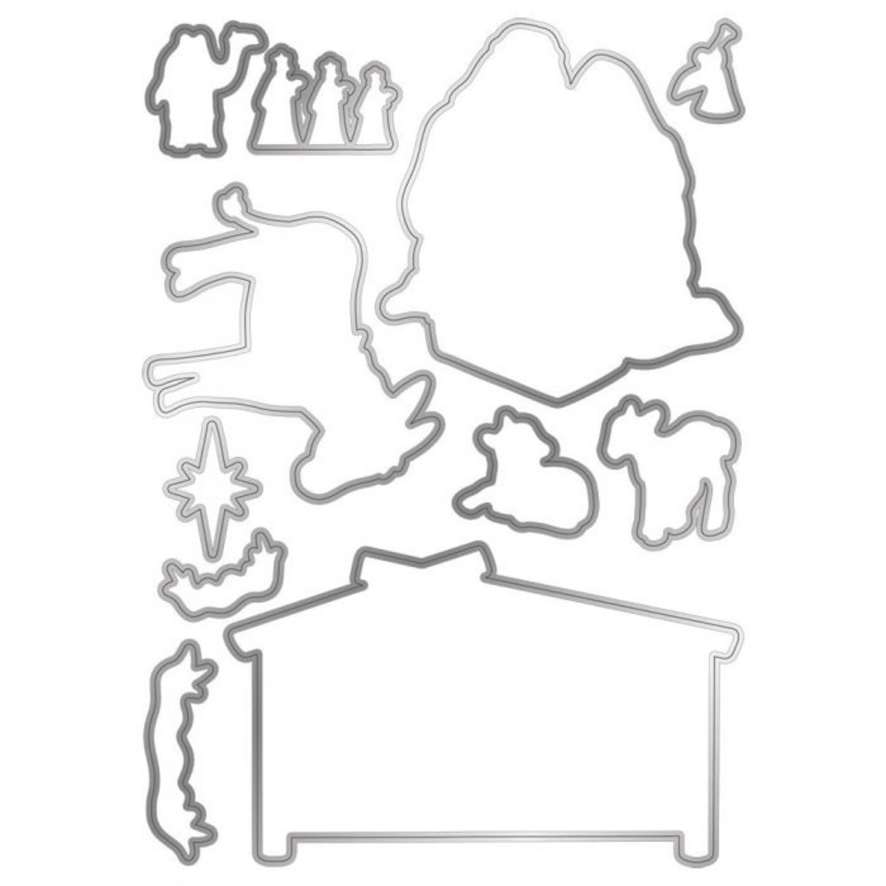 Gemini Away In A Manger Stamp & Die (GEM-STD-AWAER) Gemini Away In A Manger Stamp & Die (GEM-STD-AWAER)