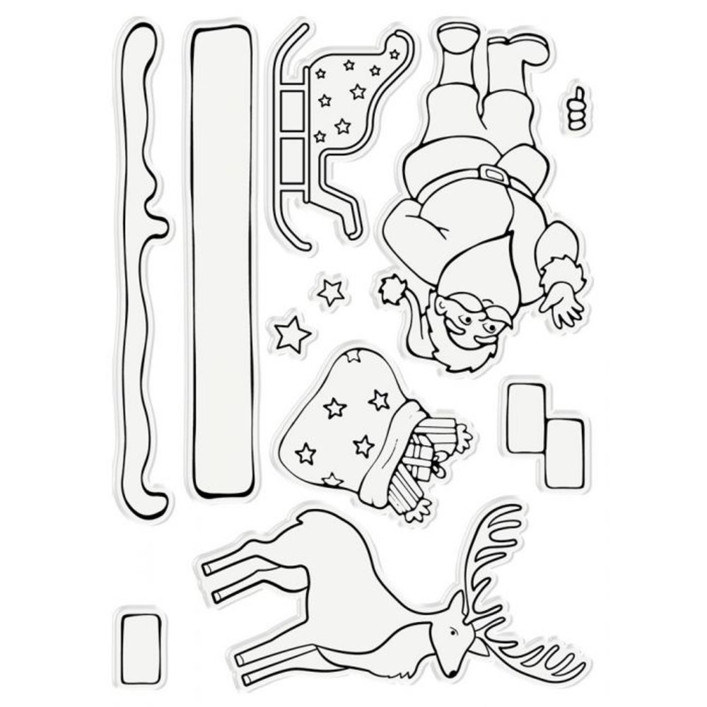 Gemini Santa & Rudolph Stamp & Die (GEM-STD-SANPH) Gemini Santa & Rudolph Stamp & Die (GEM-STD-SANPH)
