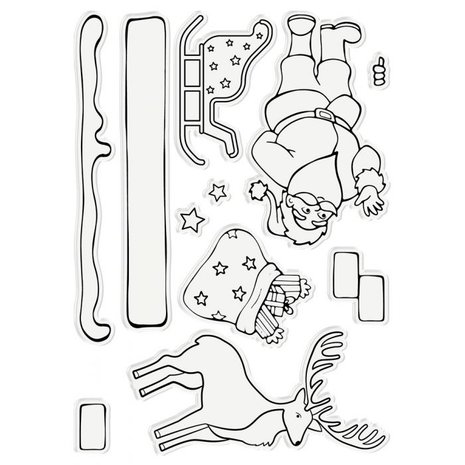 Gemini Santa & Rudolph Stamp & Die (GEM-STD-SANPH) Gemini Santa & Rudolph Stamp & Die (GEM-STD-SANPH)