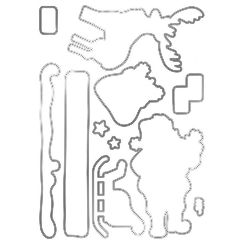 Gemini Santa & Rudolph Stamp & Die (GEM-STD-SANPH) Gemini Santa & Rudolph Stamp & Die (GEM-STD-SANPH)