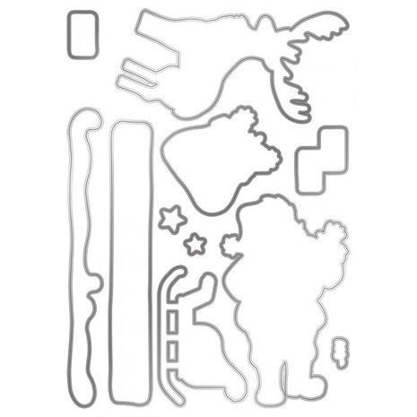 Gemini Santa & Rudolph Stamp & Die (GEM-STD-SANPH) Gemini Santa & Rudolph Stamp & Die (GEM-STD-SANPH)