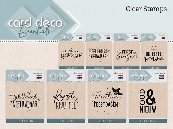 Card Deco Clear Stamp Oud & Nieuw (CDECS017) Card Deco Clear Stamp Oud & Nieuw (CDECS017)