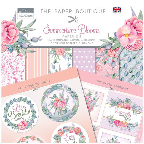 The Paper Boutique Blooms 8x8 Inch Paper Kit (PB1379) The Paper Boutique Blooms 8x8 Inch Paper Kit (PB1379)