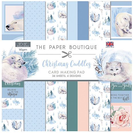 The Paper Boutique Christmas Cuddles 12x12 Inch Card Making Pad (PB1366) The Paper Boutique Christmas Cuddles 12x12 Inch Card Making Pad (PB1366)