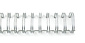 Cinch Binding Wires 1,6 cm Silver (71182-7) Cinch Binding Wires 1,6 cm Silver (71182-7)