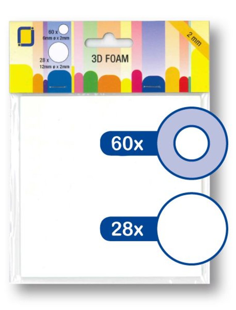 JEJE Produkt 3D Foam Round 6 mm & 12 mm x 2 mm (3.3122) JEJE Produkt 3D Foam Round 6 mm & 12 mm x 2 mm (3.3122)