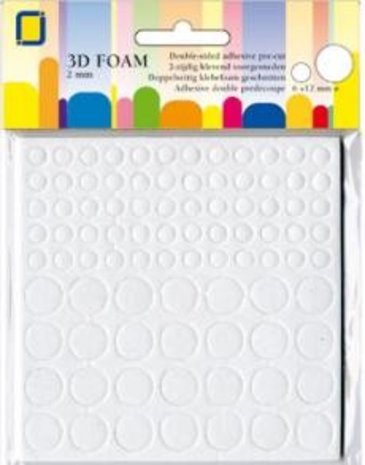 JEJE Produkt 3D Foam Round 6 mm & 12 mm x 2 mm (3.3122) JEJE Produkt 3D Foam Round 6 mm & 12 mm x 2 mm (3.3122)