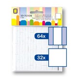 JEJE Produkt 3D Foam Rectangles 12x12 mm & 12x6 mm x 2 mm (3.3132)