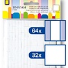 JEJE Produkt 3D Foam Rectangles 12x12 mm & 12x6 mm x 2 mm (3.3132) JEJE Produkt 3D Foam Rectangles 12x12 mm & 12x6 mm x 2 mm (3.3132)