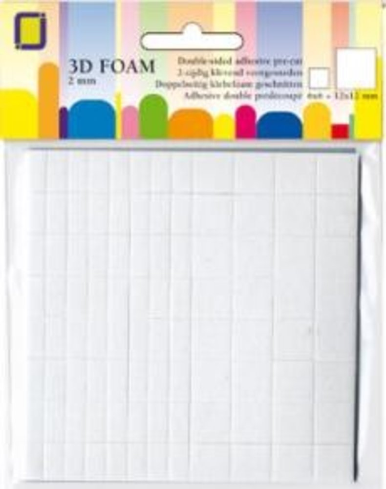 JEJE Produkt 3D Foam Rectangles 12x12 mm & 12x6 mm x 2 mm (3.3132) JEJE Produkt 3D Foam Rectangles 12x12 mm & 12x6 mm x 2 mm (3.3132)