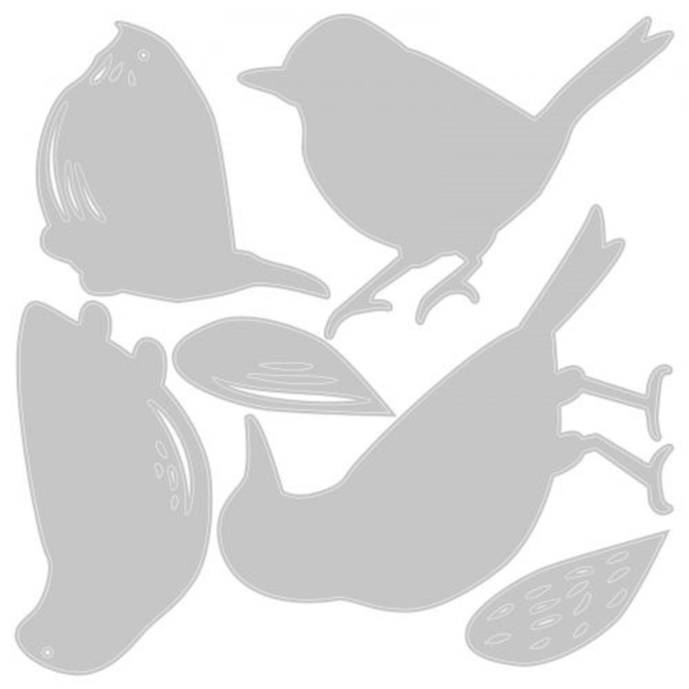 Sizzix Thinlits Alterations Colorize Feathered Friends (664433) Sizzix Thinlits Alterations Colorize Feathered Friends (664433)