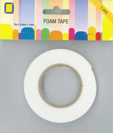 JEJE Produkt Foam Tape 2 m x 12 mm x 1 mm (3.3010) JEJE Produkt Foam Tape 2 m x 12 mm x 1 mm (3.3010)