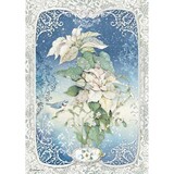 Stamperia Winter Tales Rice Paper A4 Poinsettia (DFSA4493)