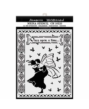 Stamperia Mixed Media Stencil Thick 20x25cm Winter Tales Once Upon A Time (KSTD051) Stamperia Mixed Media Stencil Thick 20x25cm Winter Tales Once Upon A Time (KSTD051)
