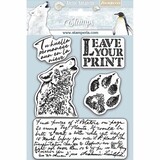 Stamperia Natural Rubber Stamps Arctic Antarctic Leave Your Print (WTKCC178)*