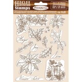 Stamperia Natural Rubber Stamps Poinsettia (WTKCC170)*