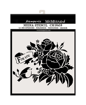 Stamperia Media Stencil For You (KSTDQ47)* Stamperia Media Stencil For You (KSTDQ47)*