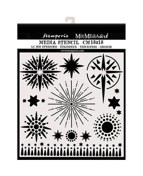 Stamperia Media Stencil Stars (KSTDQ50) Stamperia Media Stencil Stars (KSTDQ50)