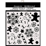 Stamperia Media Stencil Gingerbread (KSTDQ51)