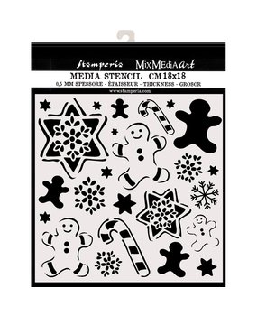 Stamperia Media Stencil Gingerbread (KSTDQ51)