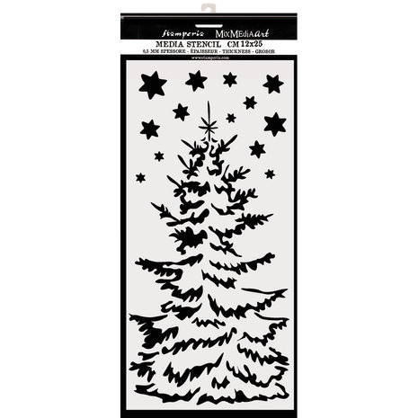 Stamperia Media Stencil Christmas Tree (KSTDL36)
