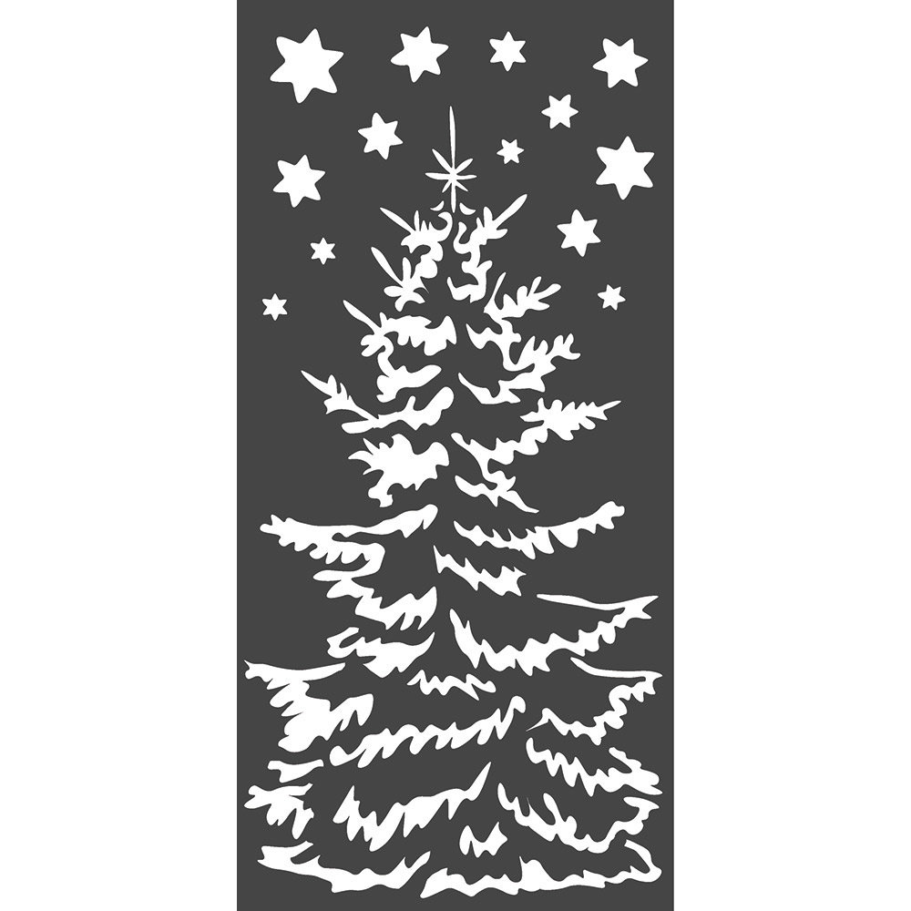 Stamperia Media Stencil Christmas Tree (KSTDL36)