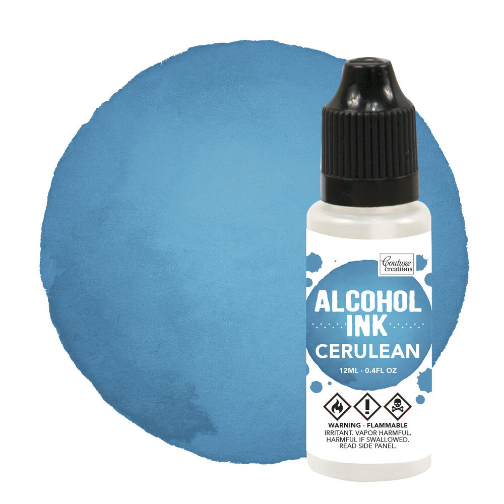 Couture Creations Alcohol Ink Cerulean 12ml (CO727317) Couture Creations Alcohol Ink Cerulean 12ml (CO727317)