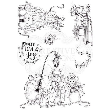 Pink Ink Designs A Christmas Carol A5 Clear Stamp Set (PI079)